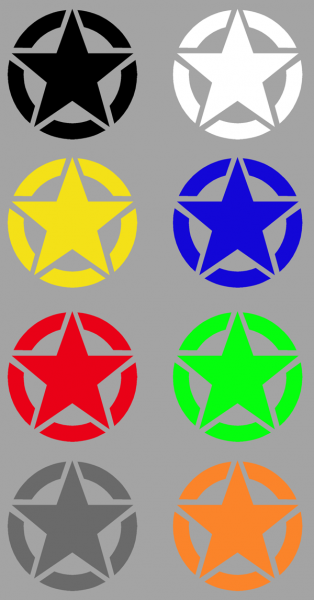 Aufkleber Army Stern